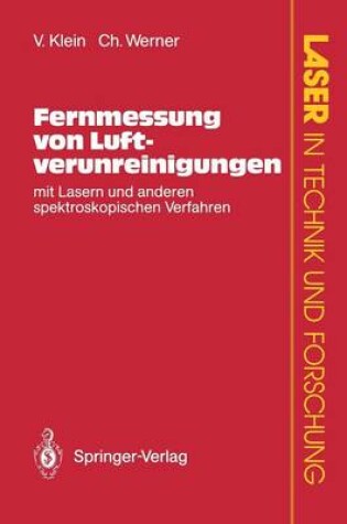 Cover of Fernmessung Von Luftverunreinigungen