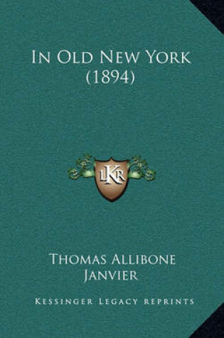 Cover of In Old New York (1894)