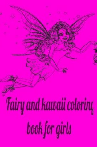 Cover of Fairy and kawaii coloring book for girls