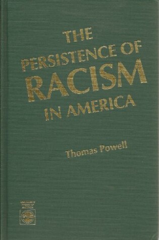 Cover of The Persistence of Racism in America