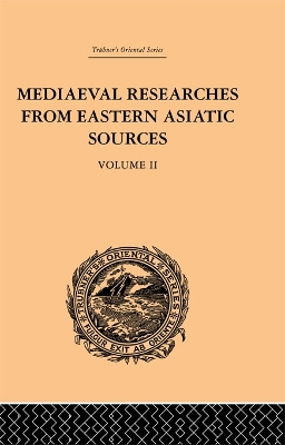 Book cover for Mediaeval Researches from Eastern Asiatic Sources