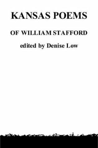 Cover of Kansas Poems of William Stafford