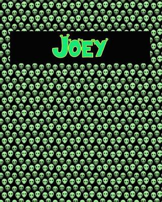 Book cover for 120 Page Handwriting Practice Book with Green Alien Cover Joey