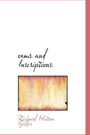 Cover of Oems and Inscriptions