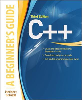 Book cover for C++:  A Beginner's Guide