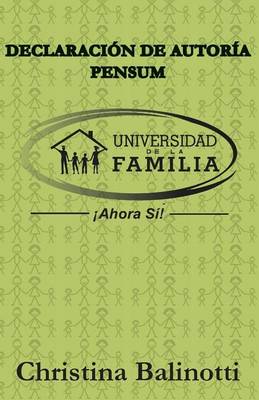 Book cover for Declaracion de Autoria. Pensum