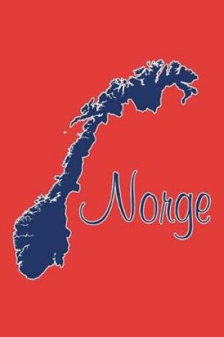 Cover of Norge - National Colors Blank Notebook (Norway)