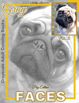 Book cover for Grayscale Adult Coloring Books Gray Faces Vol.5