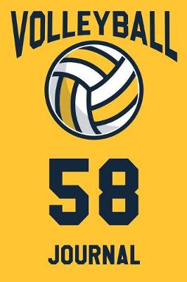 Book cover for Volleyball Journal 58