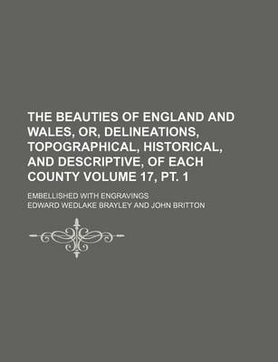 Book cover for The Beauties of England and Wales, Or, Delineations, Topographical, Historical, and Descriptive, of Each County Volume 17, PT. 1; Embellished with Eng