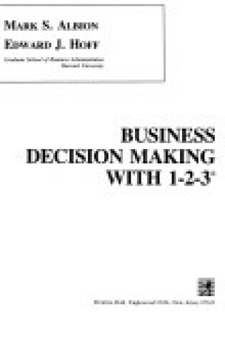 Cover of Business Decision Making with 1-2-3