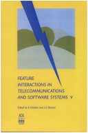 Book cover for Feature Interactions in Telecommunications and Software Systems V