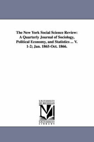 Cover of The New York Social Science Review