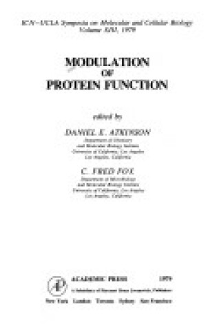 Cover of Modulation of Protein Function