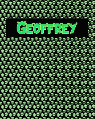 Book cover for 120 Page Handwriting Practice Book with Green Alien Cover Geoffrey