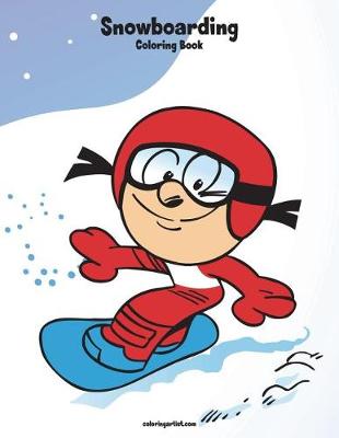 Book cover for Snowboarding Coloring Book 1