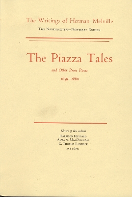 Book cover for Piazza Tales and Other Prose Pieces, 1839--1860