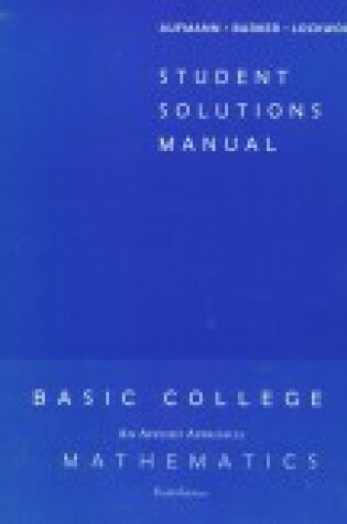 Cover of Basic College Math Student Solutions Manual Sixth Edition