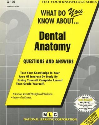 Book cover for DENTAL ANATOMY