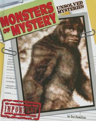 Book cover for Monsters of Mystery