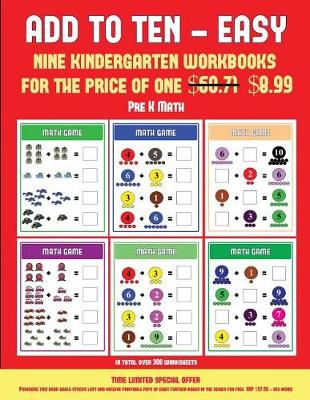 Book cover for Pre K Math (Add to Ten - Easy)