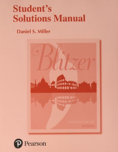 Book cover for Student's Solutions Manual for Trigonometry