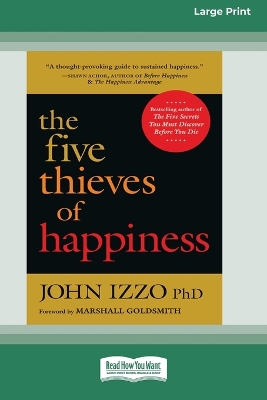Book cover for The Five Thieves of Happiness [16 Pt Large Print Edition]