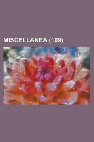 Cover of Miscellanea (109)