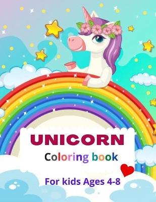 Book cover for UNICORN coloring book