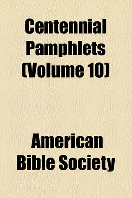 Book cover for Centennial Pamphlets (Volume 10)