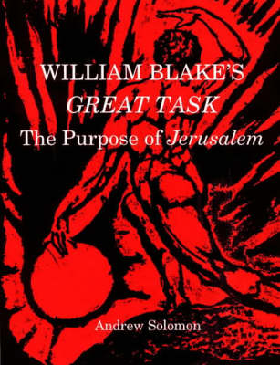 Book cover for William Blake's Great Task