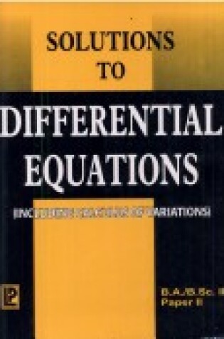 Cover of Solutions to Differential Equations