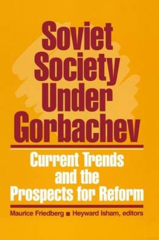 Cover of Soviet Society Under Gorbachev