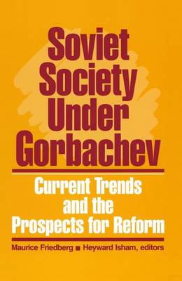 Book cover for Soviet Society Under Gorbachev