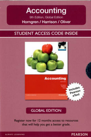 Cover of Student Access Card for Accounting Global Edition