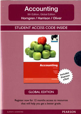 Book cover for Student Access Card for Accounting Global Edition