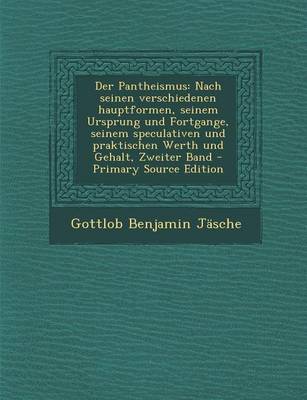 Book cover for Der Pantheismus