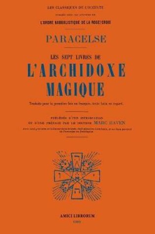 Cover of Les Sept Livres de l'Archidoxe Magique.