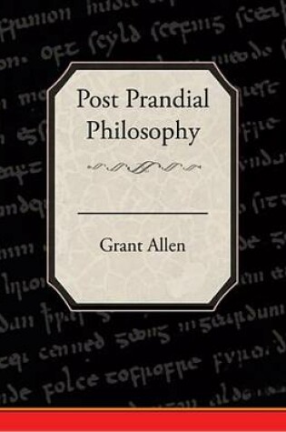 Cover of Post-Prandial Philosophy (eBook)