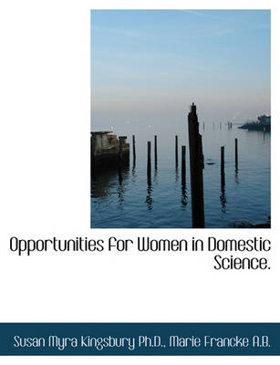 Cover of Opportunities for Women in Domestic Science.