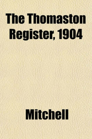 Cover of The Thomaston Register, 1904