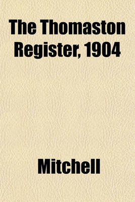 Book cover for The Thomaston Register, 1904