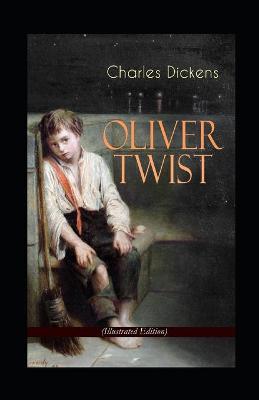 Book cover for Oliver Twist - Charles Dickens - illustrated edition