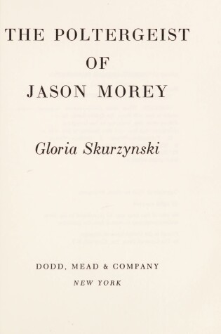 Cover of The Poltergeist of Jason Morey