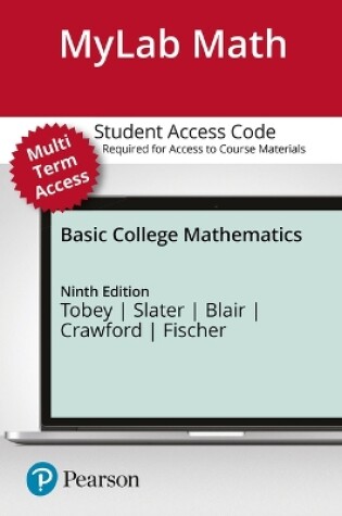Cover of Mylab Math with Pearson Etext -- 24 Month Access Card -- For Basic College Mathematics