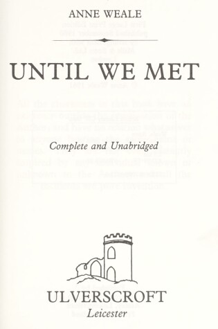 Cover of Until We Met