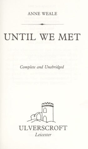 Book cover for Until We Met