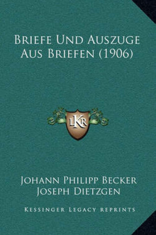 Cover of Briefe Und Auszuge Aus Briefen (1906)