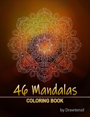 Book cover for 46 Mandalas Coloring Book for Relaxation and Stress Relief