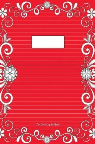 Cover of Zen Coloring Notebook (red)